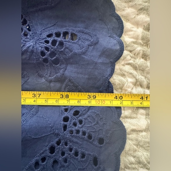 Kate Spade Butterfly Eyelit Dress Navy Size L - Picture 10 of 10